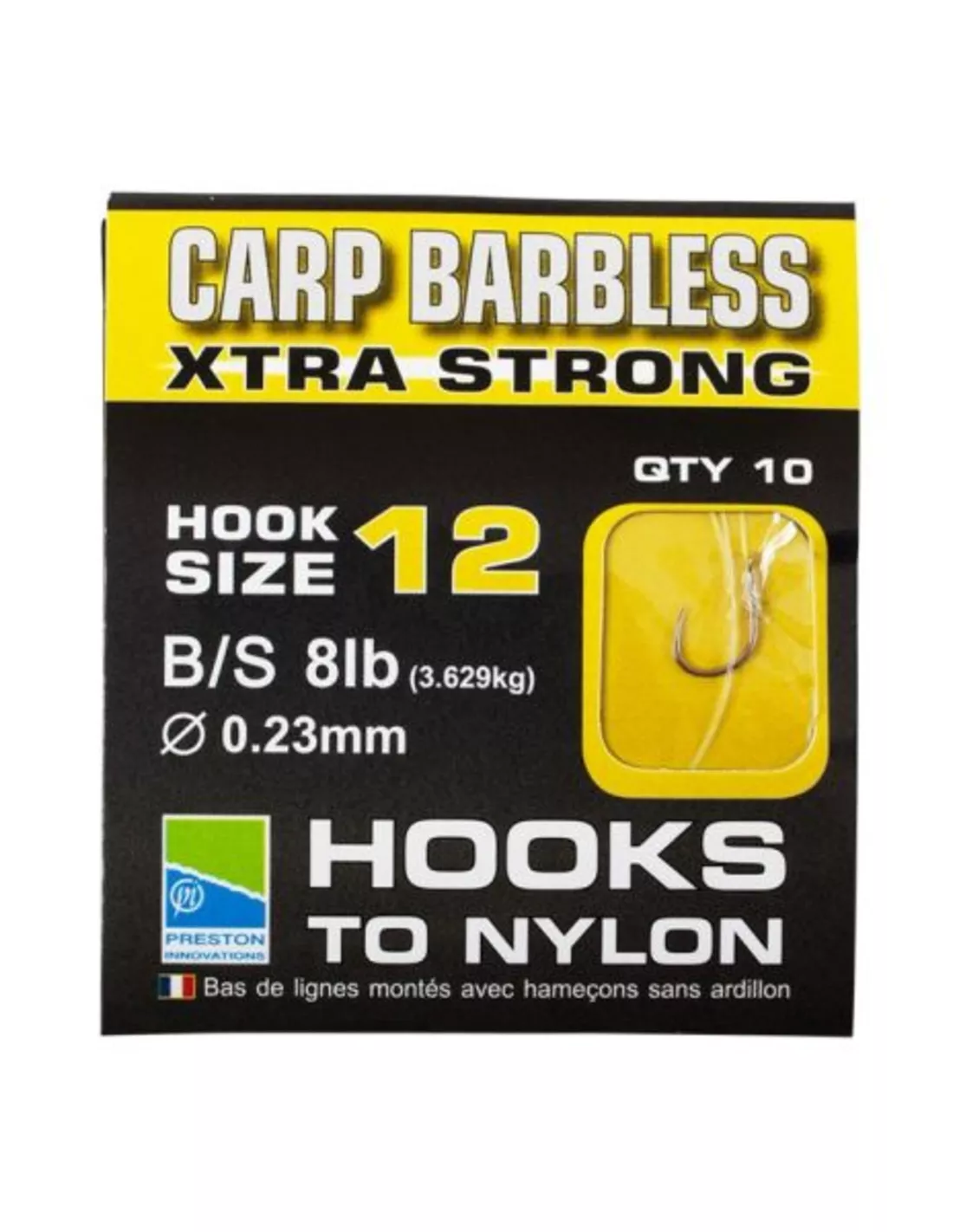 PRESTON BARBLESS CARP EXTRA STRONG 1 PRESTON BARBLESS CARP EXTRA STRONG