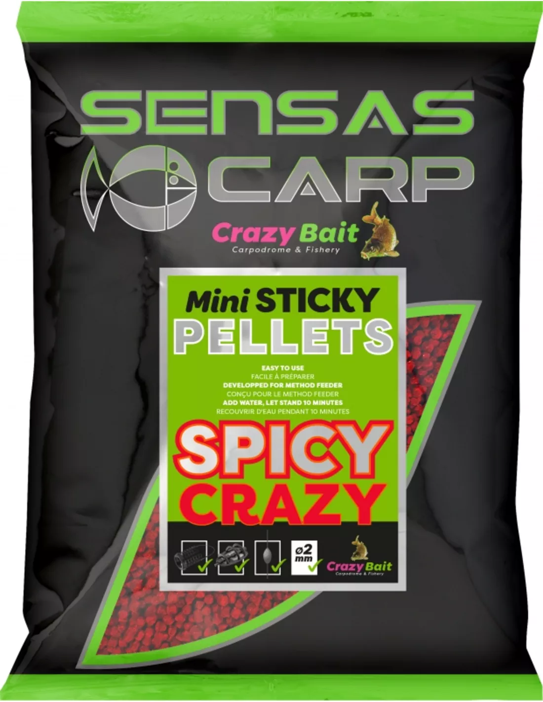 SENSAS MINI STICKY PELLETS (700 GRAM) 1 SENSAS MINI STICKY PELLETS (700 GRAM)