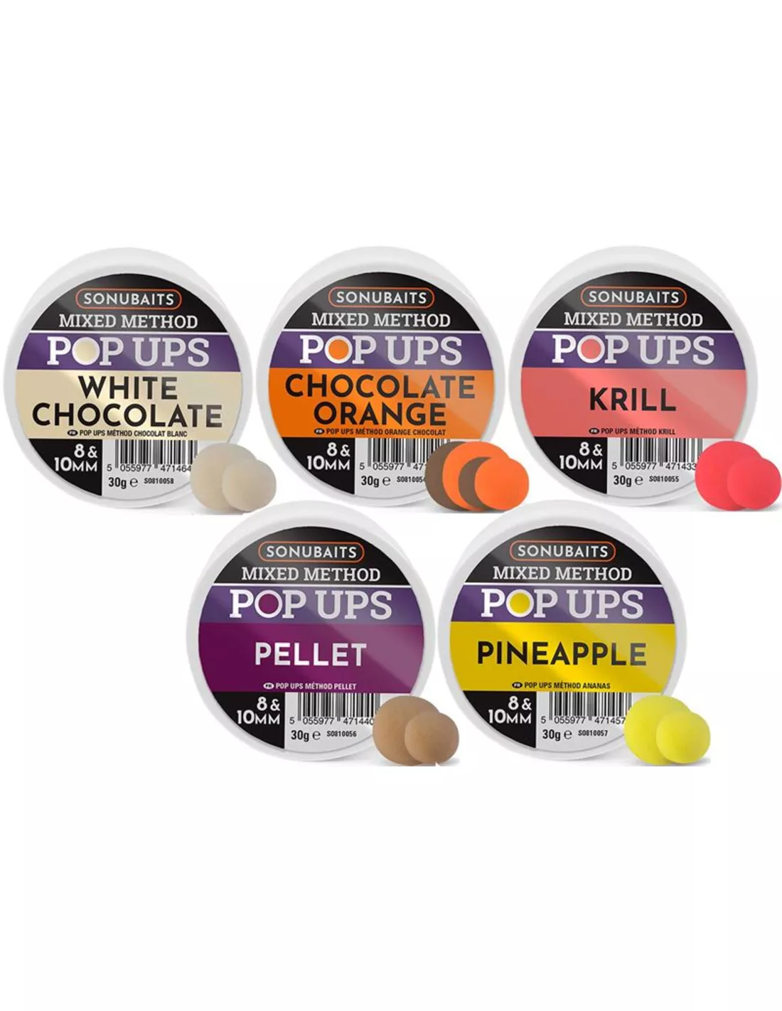 SONUBAITS MIXED METHOD POP-UPS 8 & 10 MM 1 SONUBAITS MIXED METHOD POP-UPS 8 & 10 MM